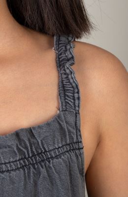 پیراهن جین برش دار