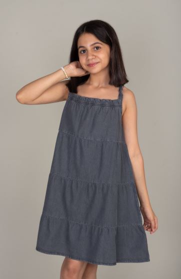 پیراهن جین برش دار