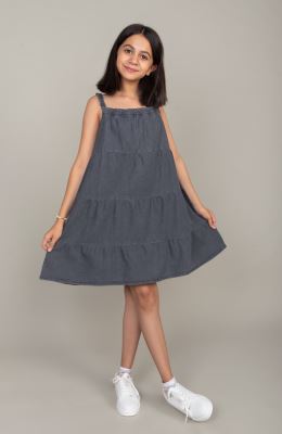 پیراهن جین برش دار