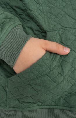 هودی ژاکارد فیتیله‌ای لوزی آستین افتاده