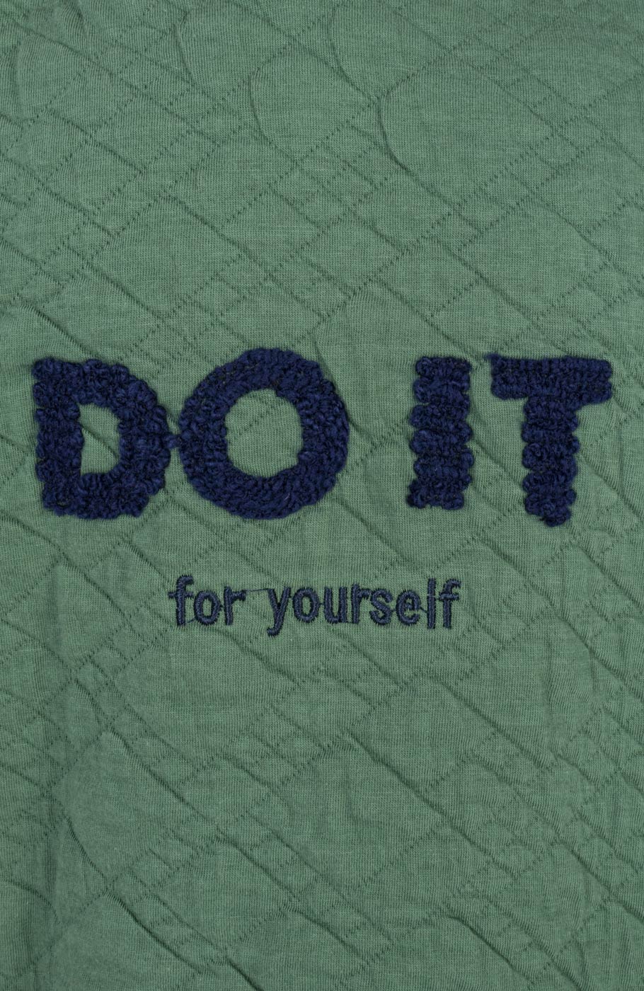 هودی ژاکارد فیتیله‌ای لوزی آستین افتاده