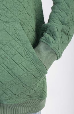 هودی ژاکارد فیتیله‌ای لوزی آستین افتاده