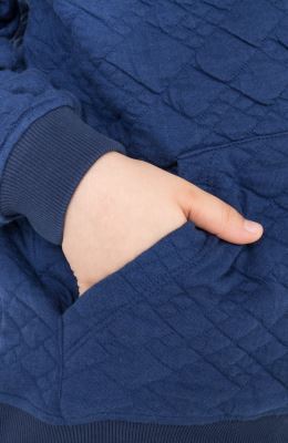 هودی ژاکارد فیتیله‌ای لوزی آستین افتاده