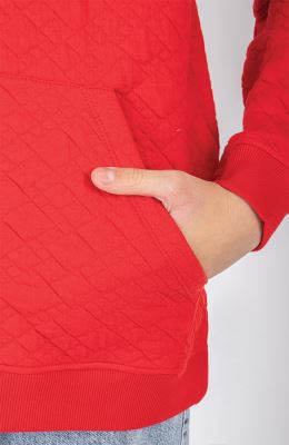 هودی ژاکارد فیتیله‌ای لوزی آستین افتاده