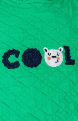 هودی ژاکارد فیتیله‌ای لوزی آستین افتاده