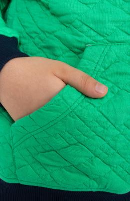 هودی ژاکارد فیتیله‌ای لوزی آستین افتاده