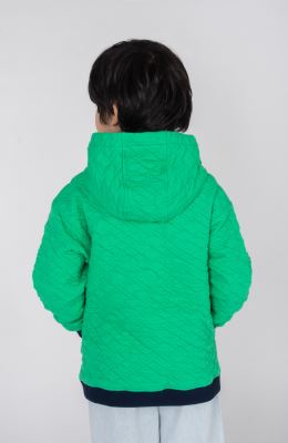 هودی ژاکارد فیتیله‌ای لوزی آستین افتاده