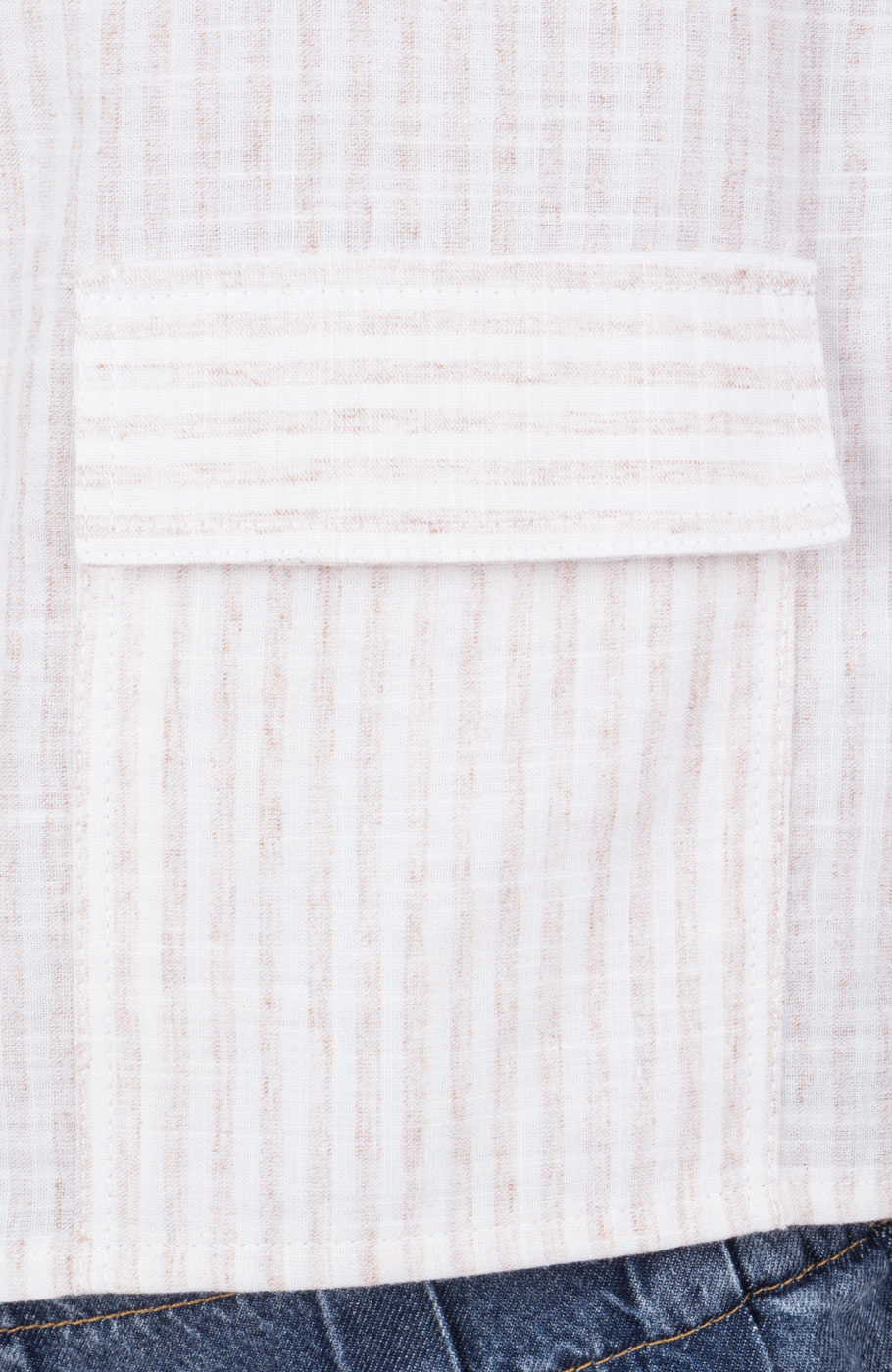 شومیز ساده بافت راه راه آستین افتاده