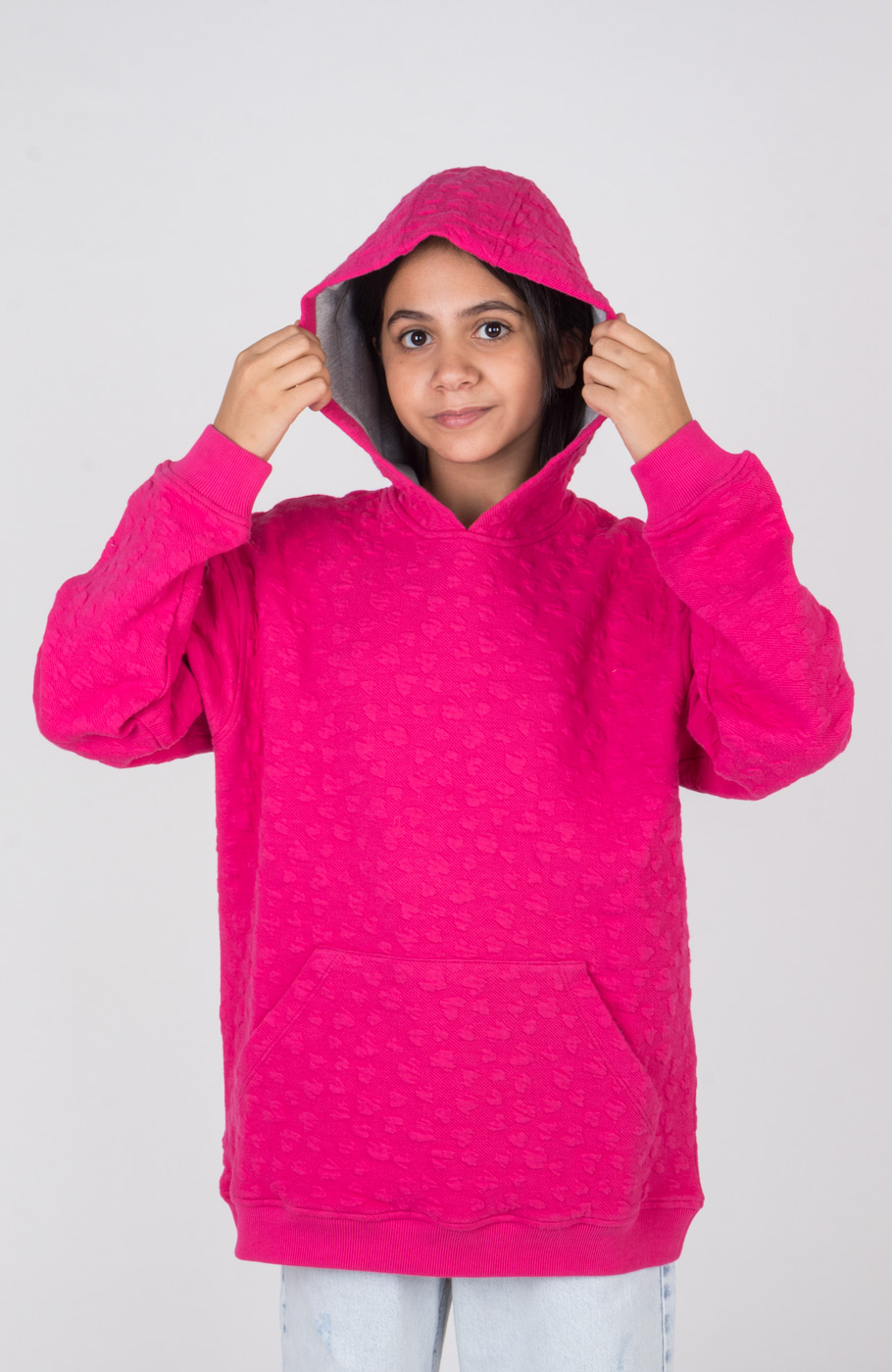 هودی ژاکارد قلبی ریز