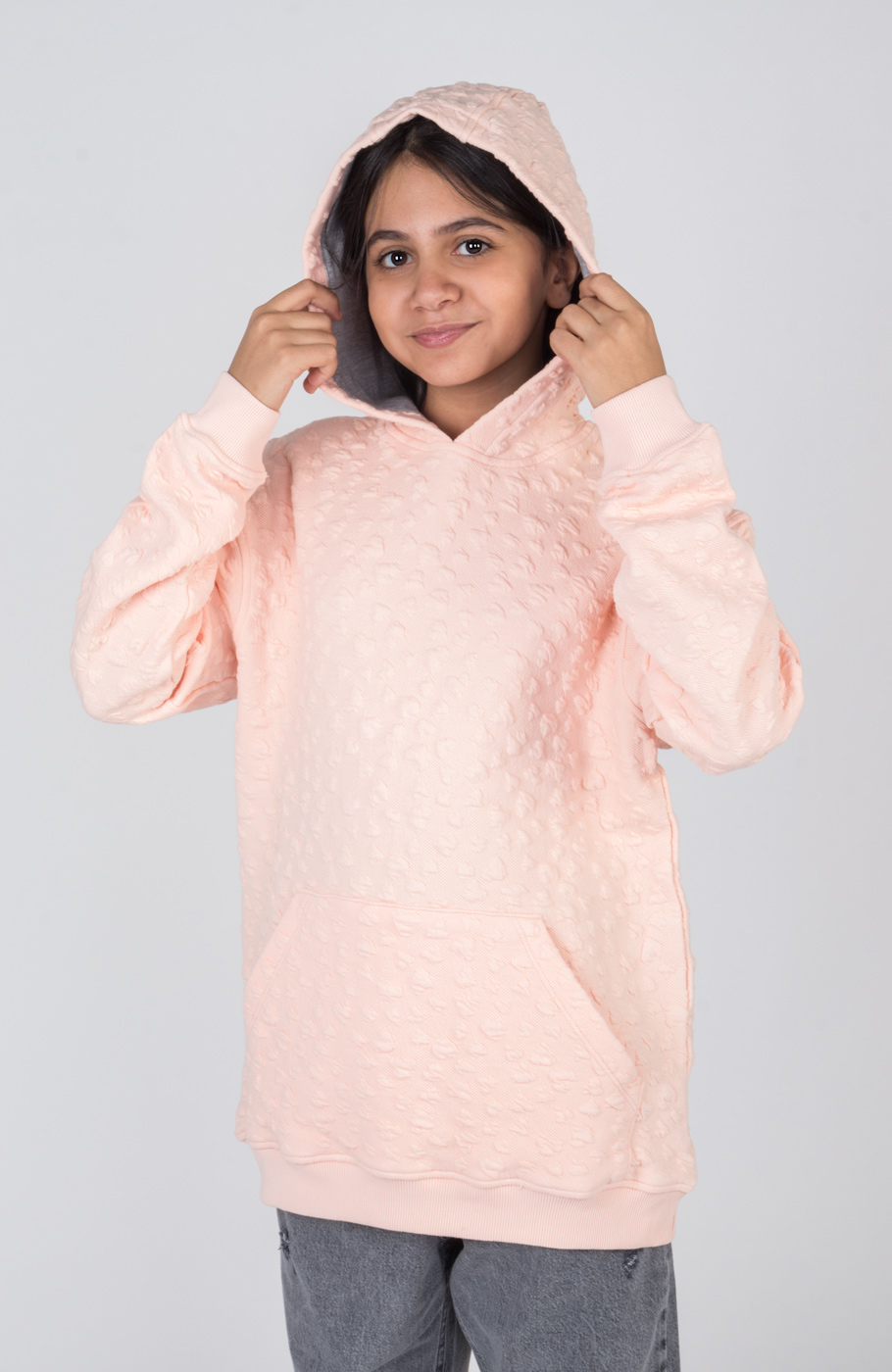 هودی ژاکارد قلبی ریز