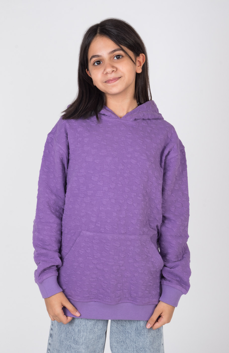 هودی ژاکارد قلبی ریز