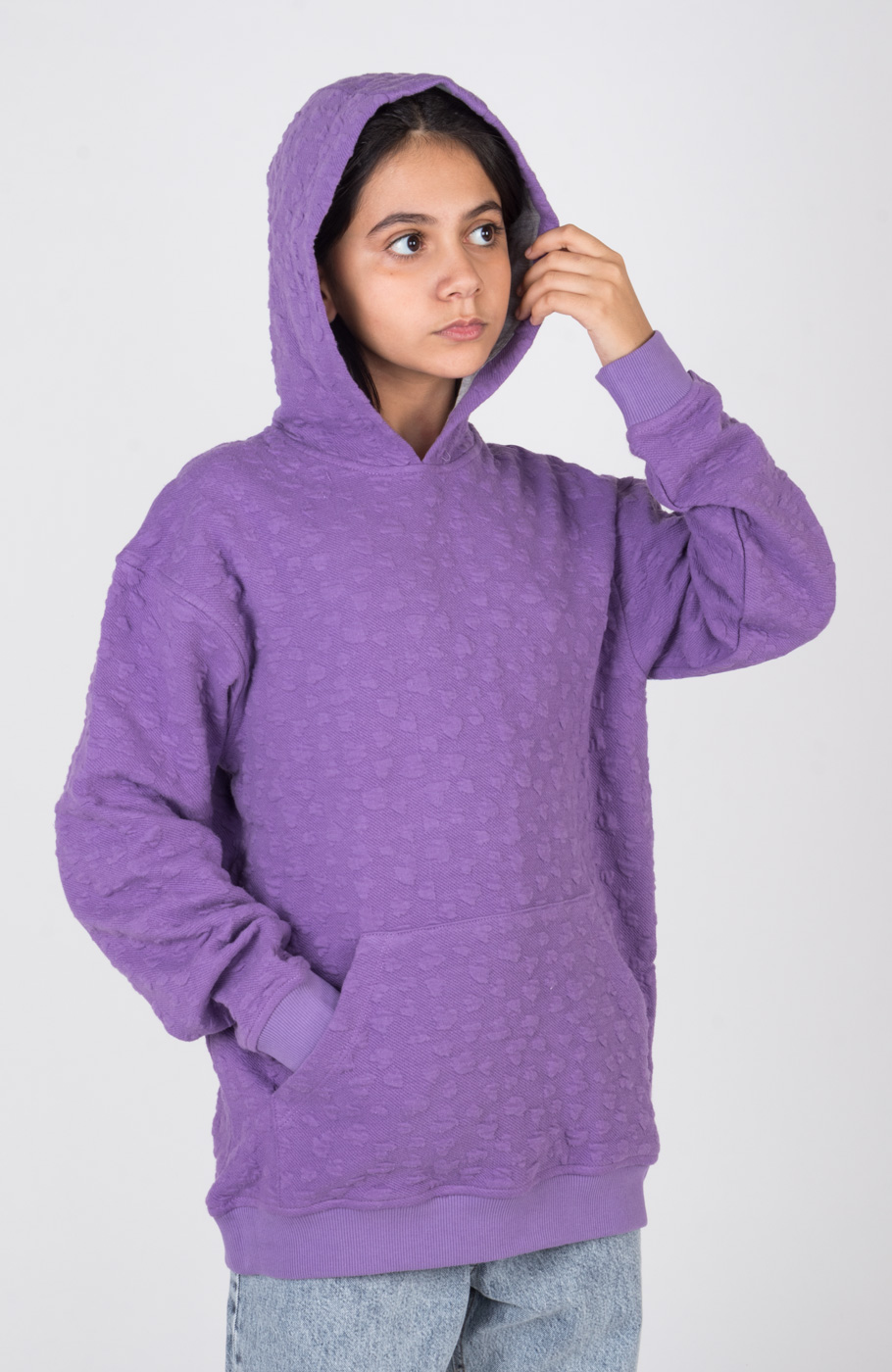 هودی ژاکارد قلبی ریز