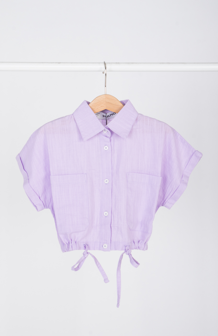 شومیز لینن اسلپ آستین کوتاه