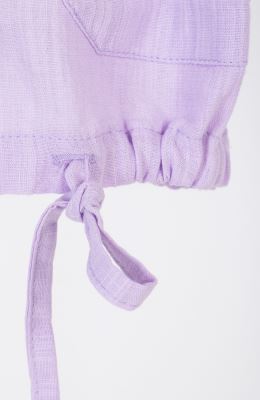 شومیز لینن اسلپ آستین کوتاه