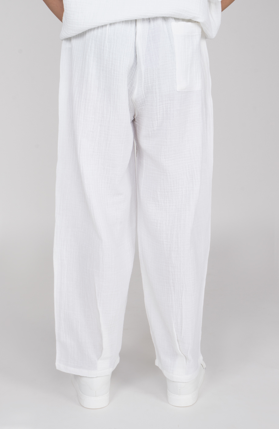 شلوار وال دولایه دمپا پیلی دار (ست با کد 10673)