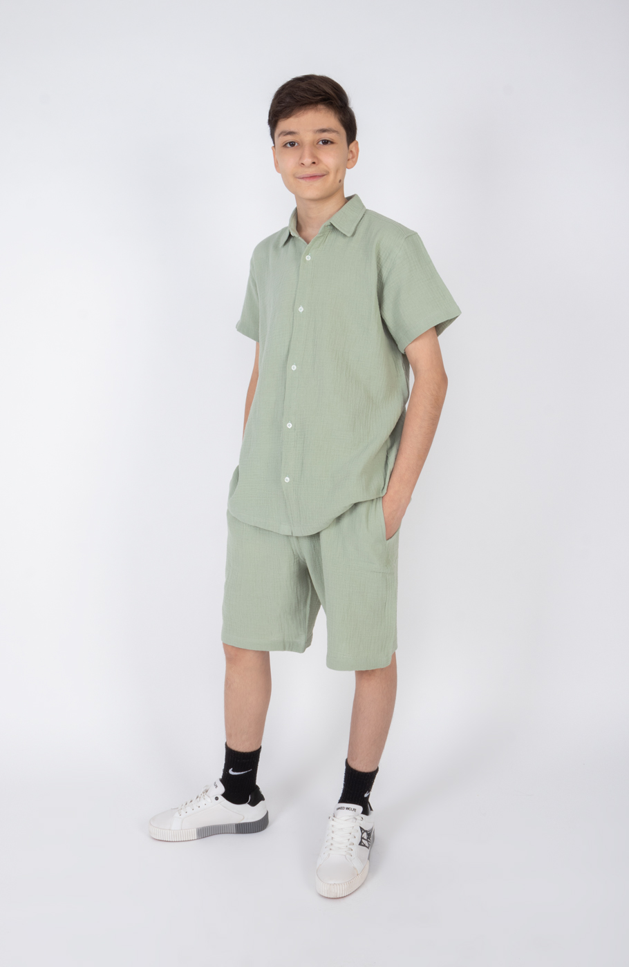 شلوارک وال دو لایه (ست با کد 11384)