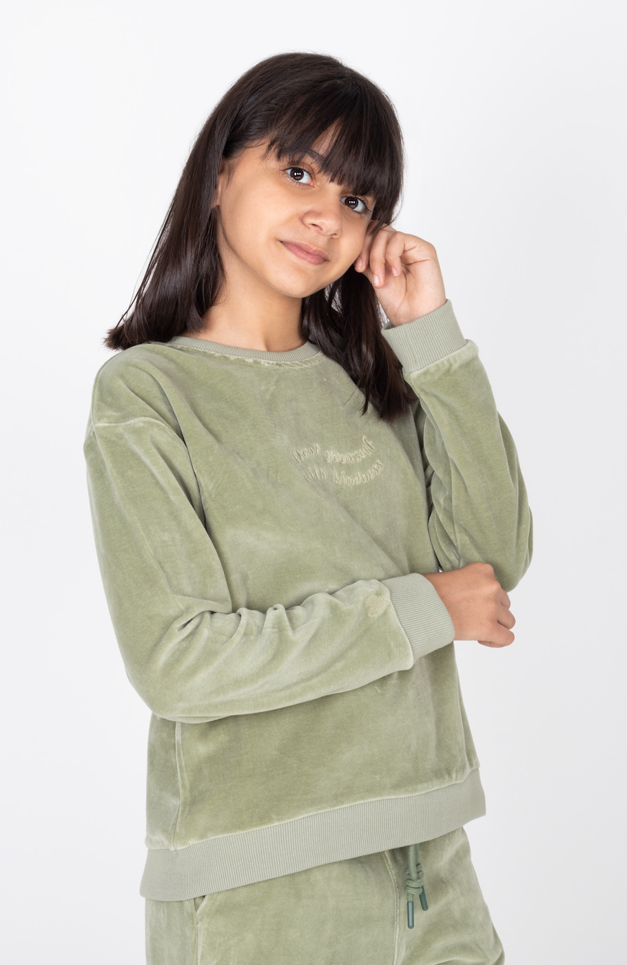  بلوز مخمل آستین افتاده (ست با کد 10700)