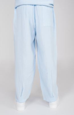 شلوار وال دولایه دمپا پیلی دار (ست با کد 10673)