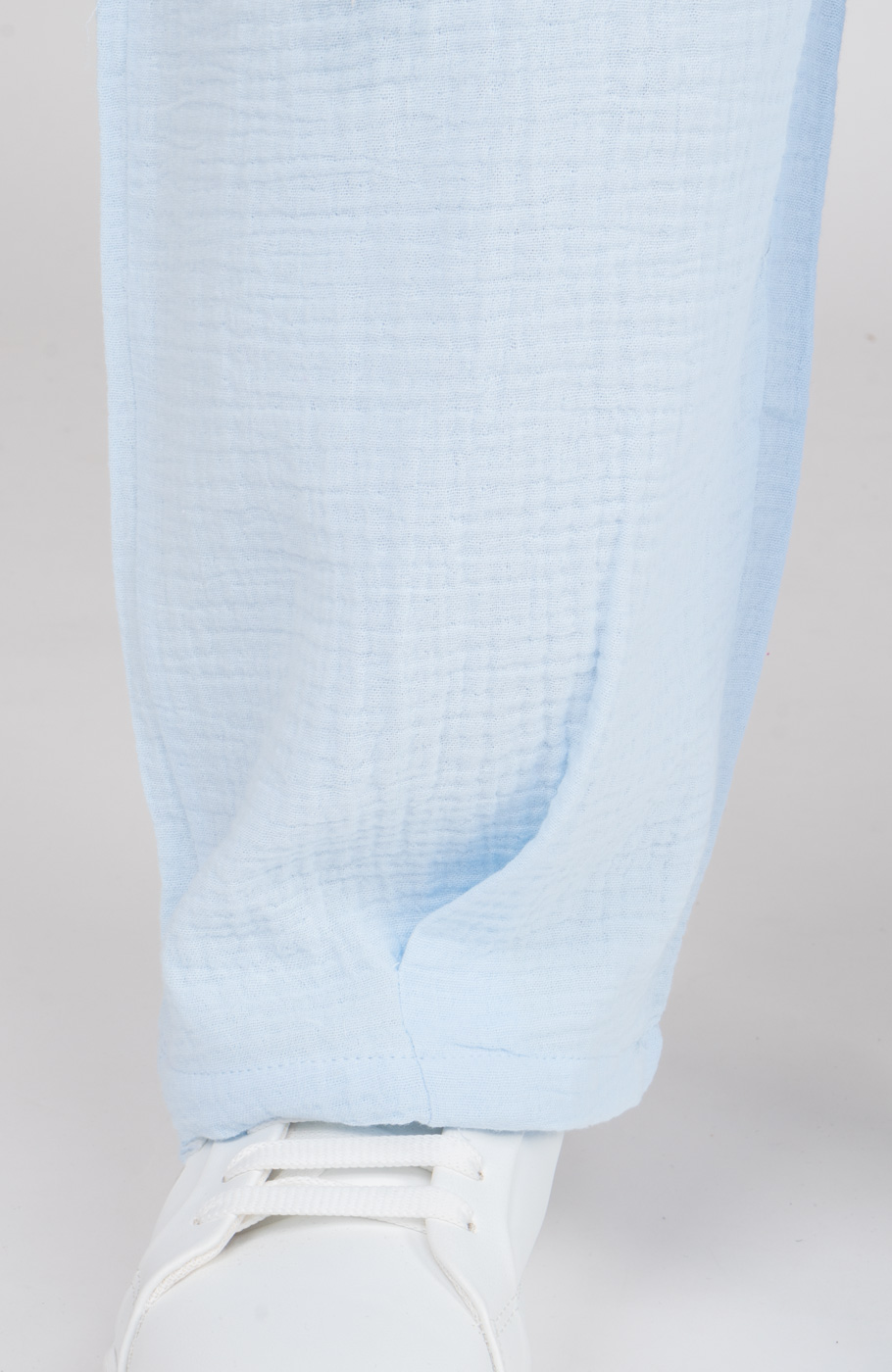 شلوار وال دولایه دمپا پیلی دار (ست با کد 10675)