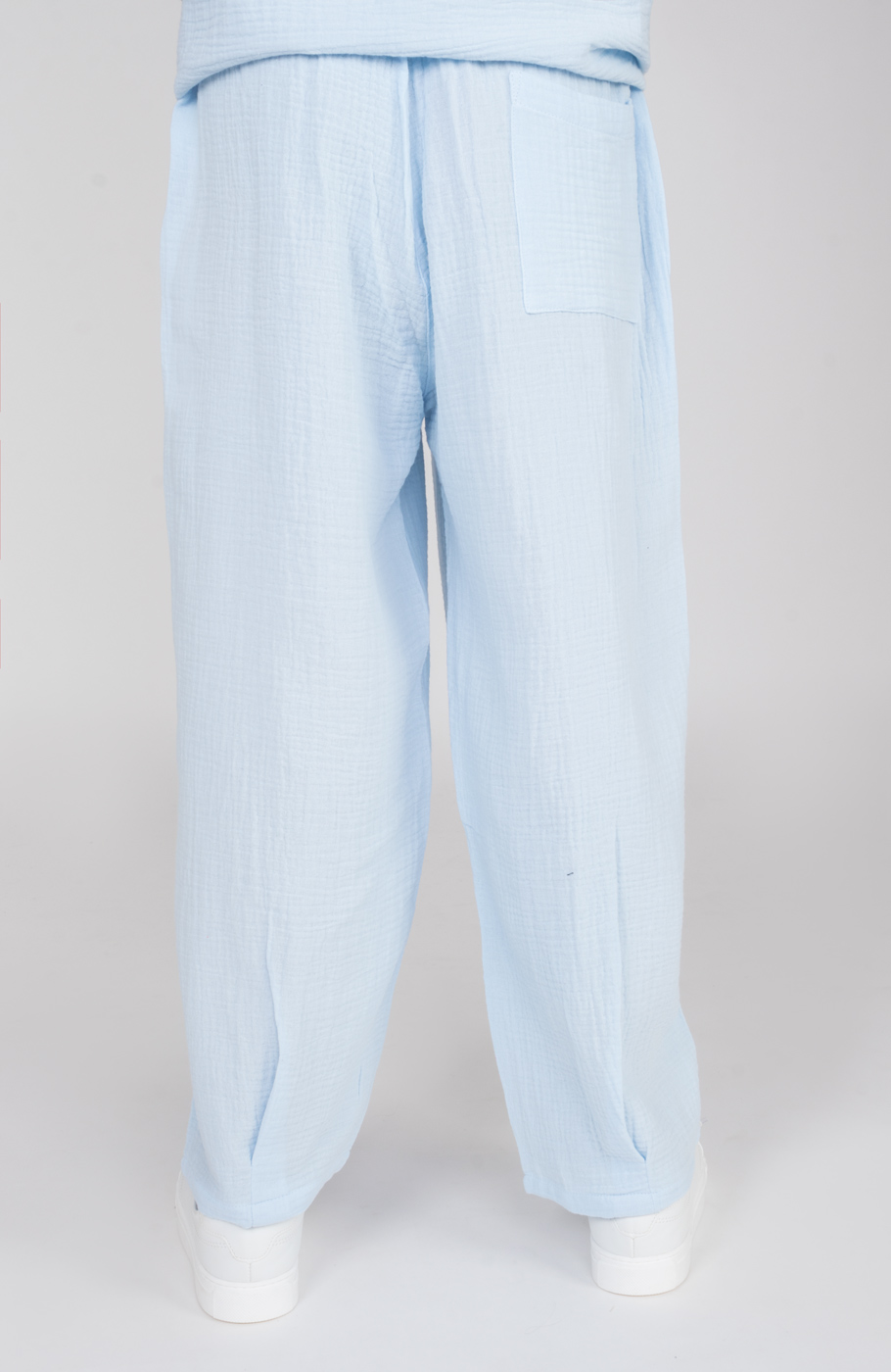 شلوار وال دولایه دمپا پیلی دار (ست با کد 10675)