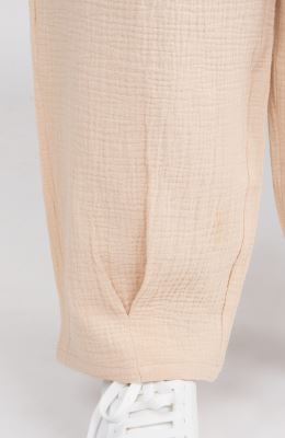 شلوار وال دولایه دمپا پیلی دار (ست با کد 10673)