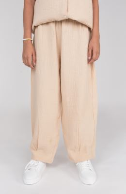 شلوار وال دولایه دمپا پیلی دار (ست با کد 10673)