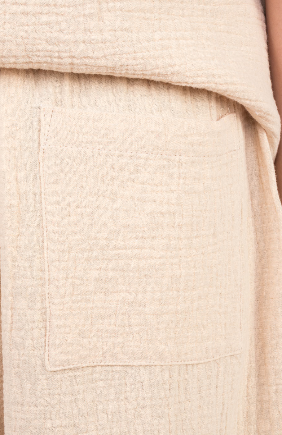 شلوار وال دولایه دمپا پیلی دار (ست با کد 10673)