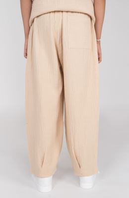 شلوار وال دولایه دمپا پیلی دار (ست با کد 10675)