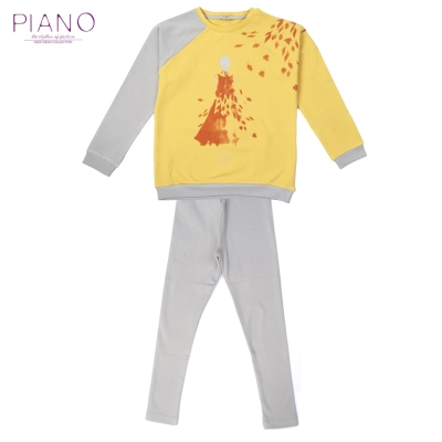 بلوز و لگ فاینریب آستین رگلان