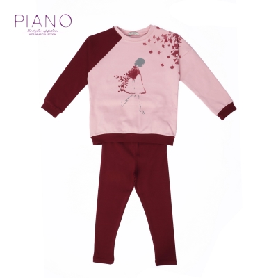 بلوز و لگ فاینریب آستین رگلان