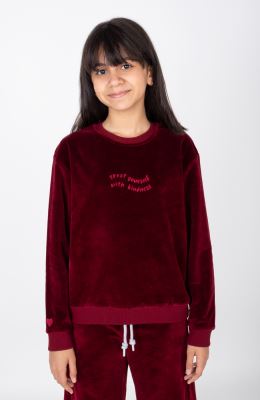  بلوز مخمل آستین افتاده (ست با کد 10700)