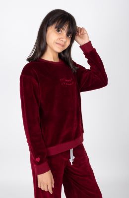  بلوز مخمل آستین افتاده (ست با کد 10700)