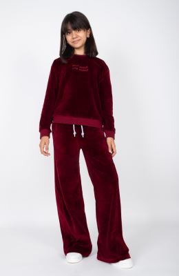  بلوز مخمل آستین افتاده (ست با کد 10700)