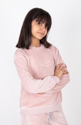  بلوز مخمل آستین افتاده (ست با کد 10700)