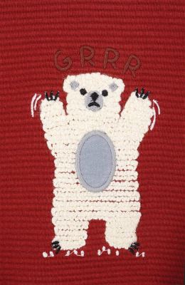 بلوز ژاکارد فیتیله‌ای راه راه آستین افتاده