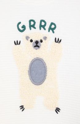 بلوز ژاکارد فیتیله‌ای راه راه آستین افتاده