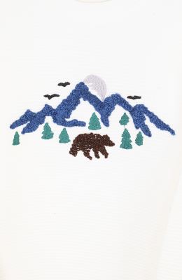 بلوز ژاکارد فیتیله‌ای  راه راه آستین افتاده