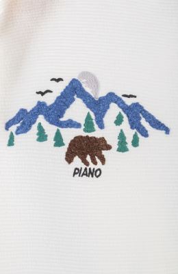 بلوز ژاکارد فیتیله‌ای  راه راه آستین افتاده