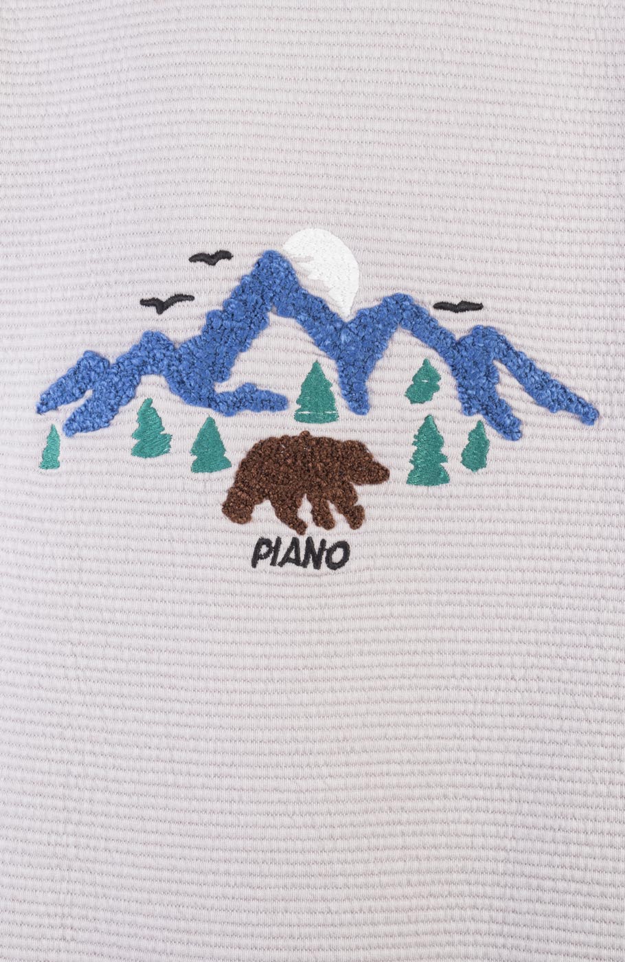 بلوز ژاکارد فیتیله‌ای  راه راه آستین افتاده