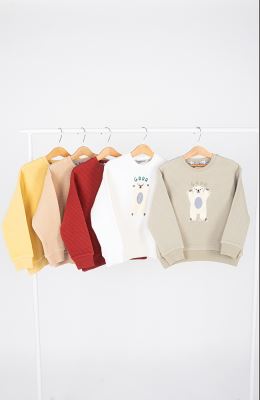 بلوز ژاکارد فیتیله‌ای راه راه آستین افتاده