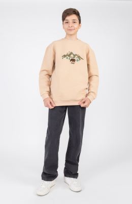 بلوز ژاکارد فیتیله‌ای  راه راه آستین افتاده