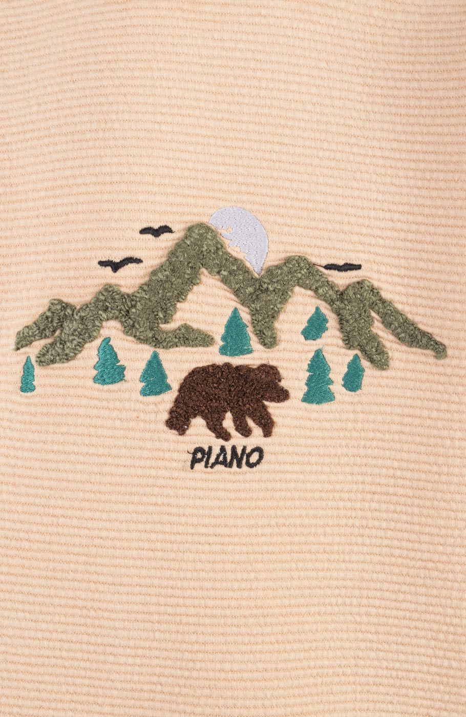 بلوز ژاکارد فیتیله‌ای  راه راه آستین افتاده