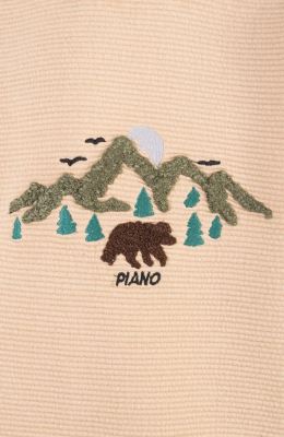 بلوز ژاکارد فیتیله‌ای  راه راه آستین افتاده