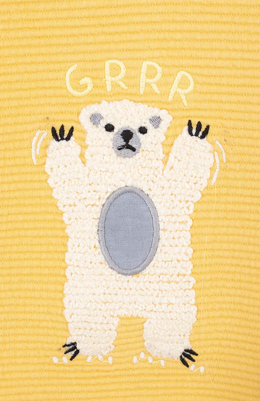 بلوز ژاکارد فیتیله‌ای راه راه آستین افتاده