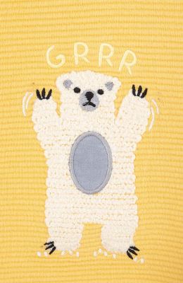 بلوز ژاکارد فیتیله‌ای راه راه آستین افتاده