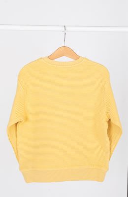 بلوز ژاکارد فیتیله‌ای راه راه آستین افتاده