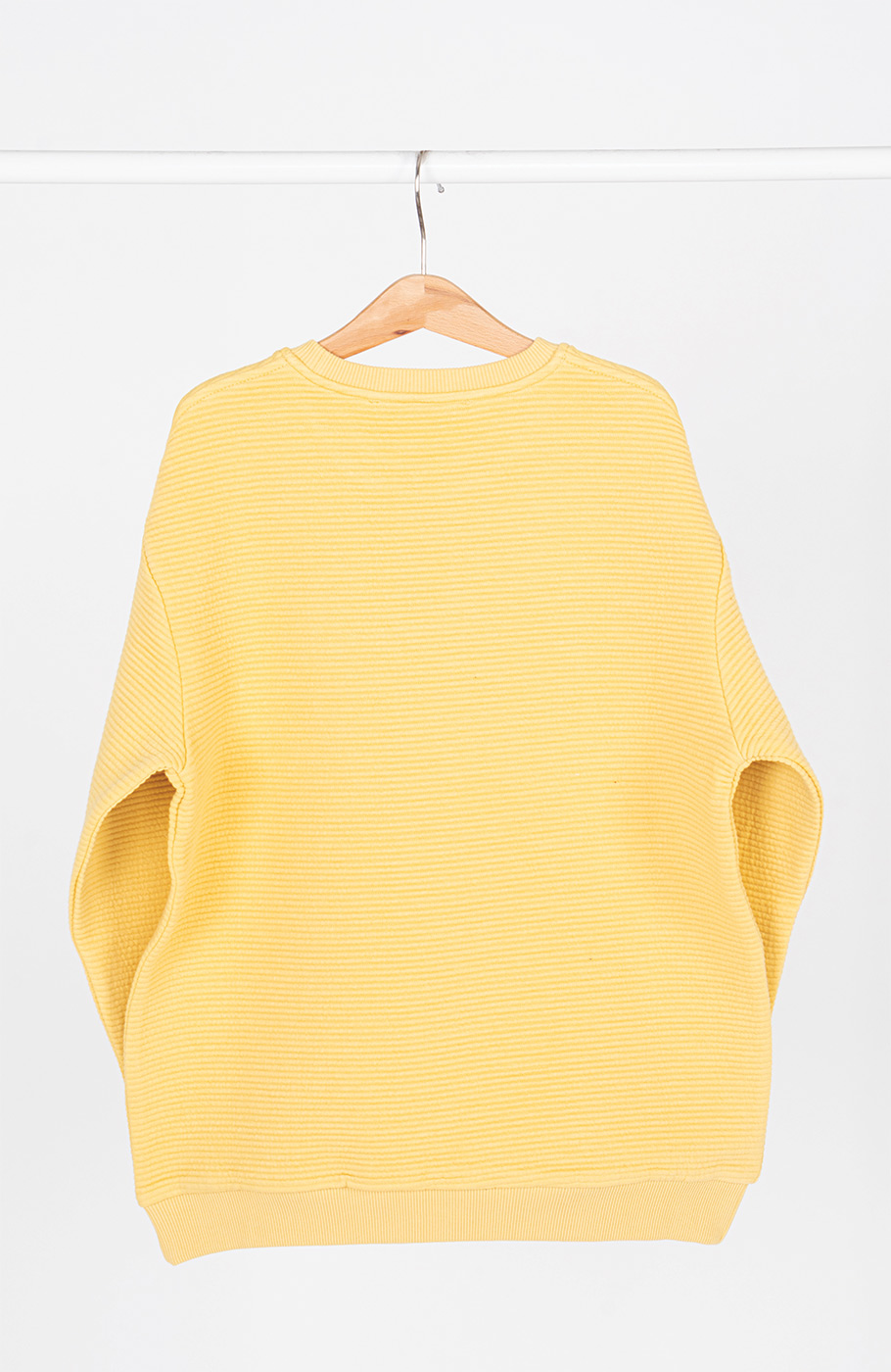 بلوز ژاکارد فیتیله‌ای  راه راه آستین افتاده