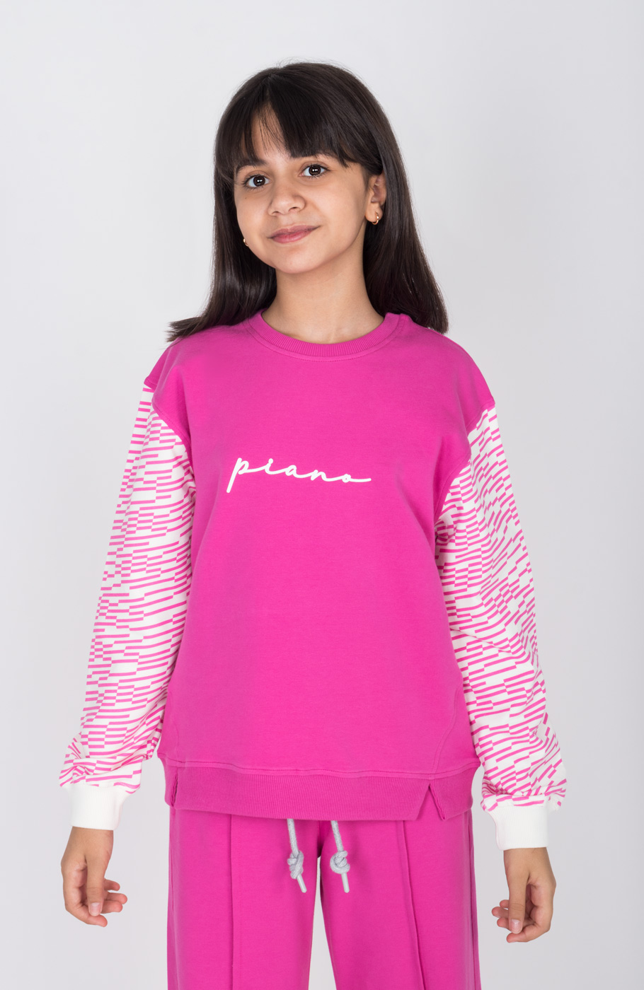 بلوز دورس لایکرا آستین نارنگ (ست با کد 10714)