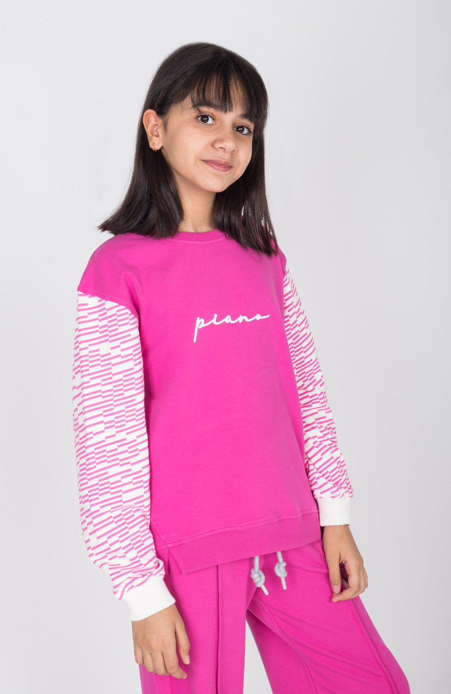 بلوز دورس لایکرا آستین نارنگ (ست با کد 10714)