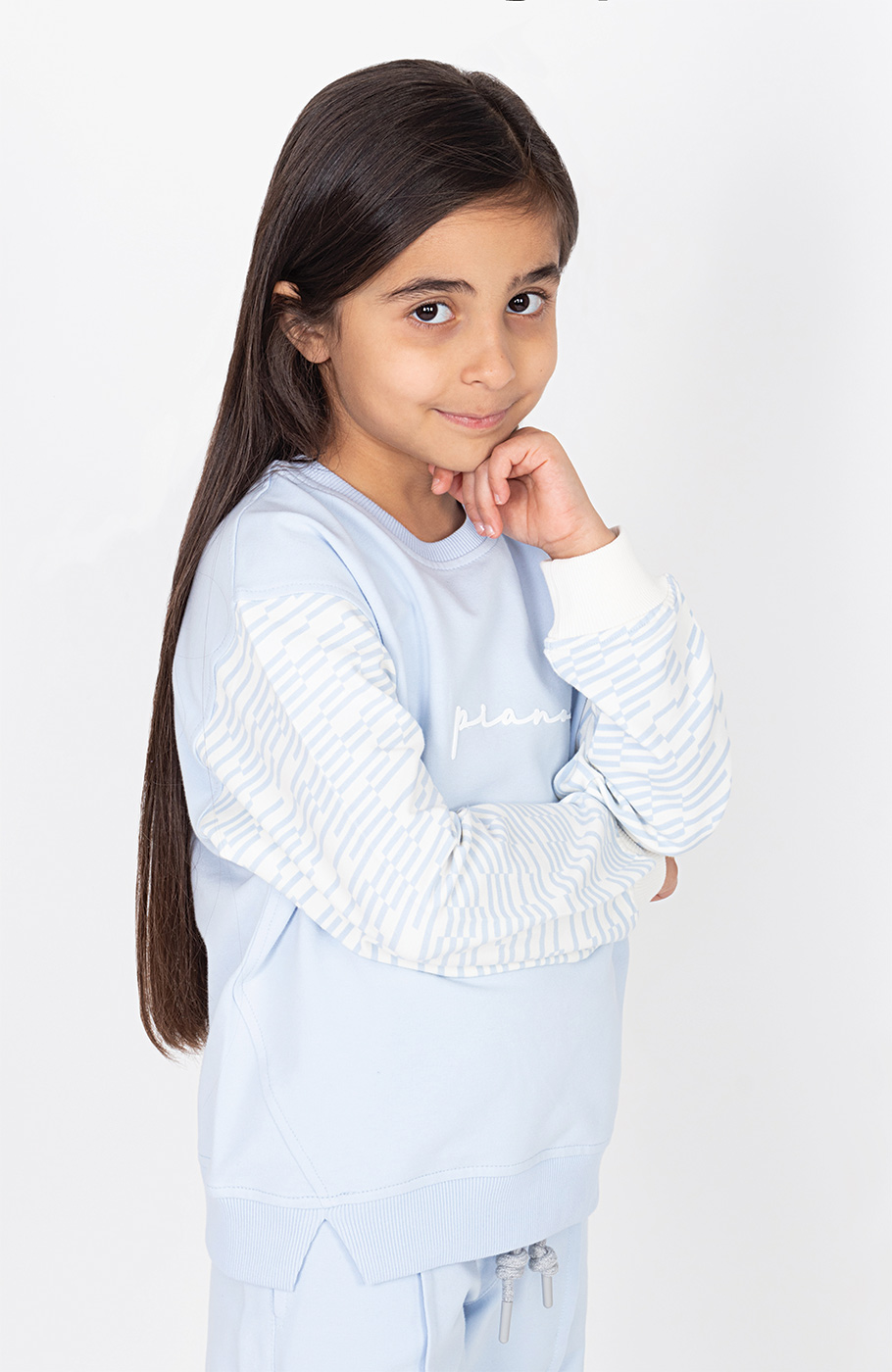 بلوز دورس لایکرا آستین نارنگ (ست با کد 10712)